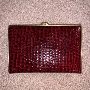 Unisex Royce leather red sleek wallet